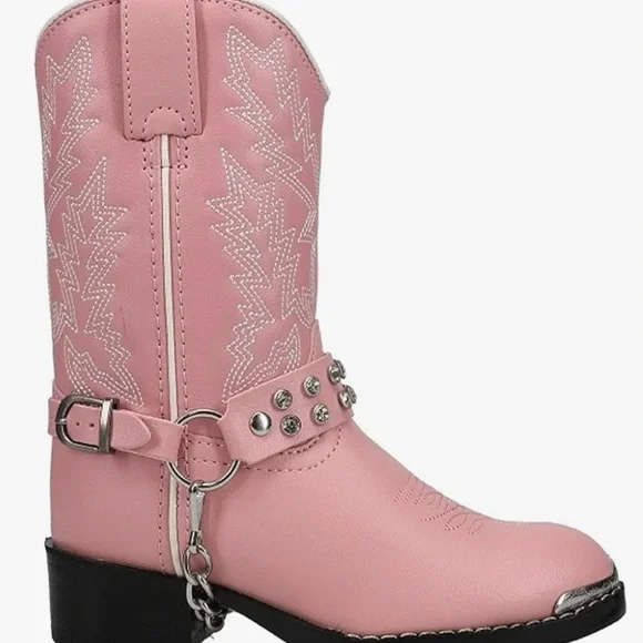 Durango Lil' Pink N Chrome BT568 Western Boot - Picture 3 of 13
